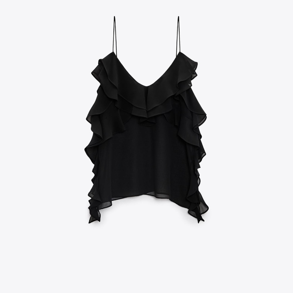 ZARA RUFFLED CAMISOLE